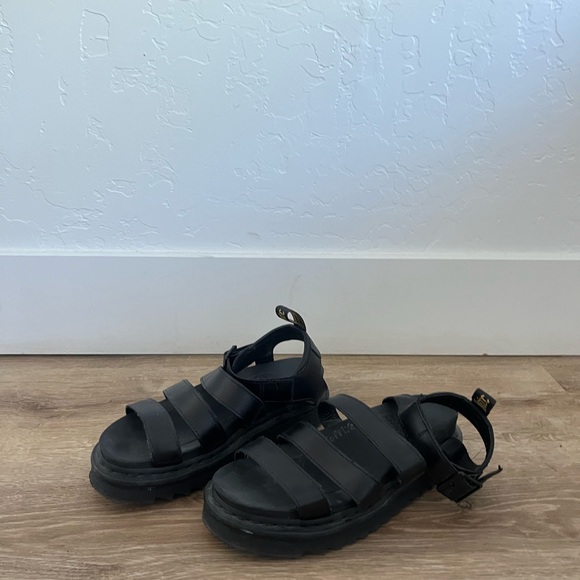 Dr. Martens Black Leather Sandals - Picture 4 of 5